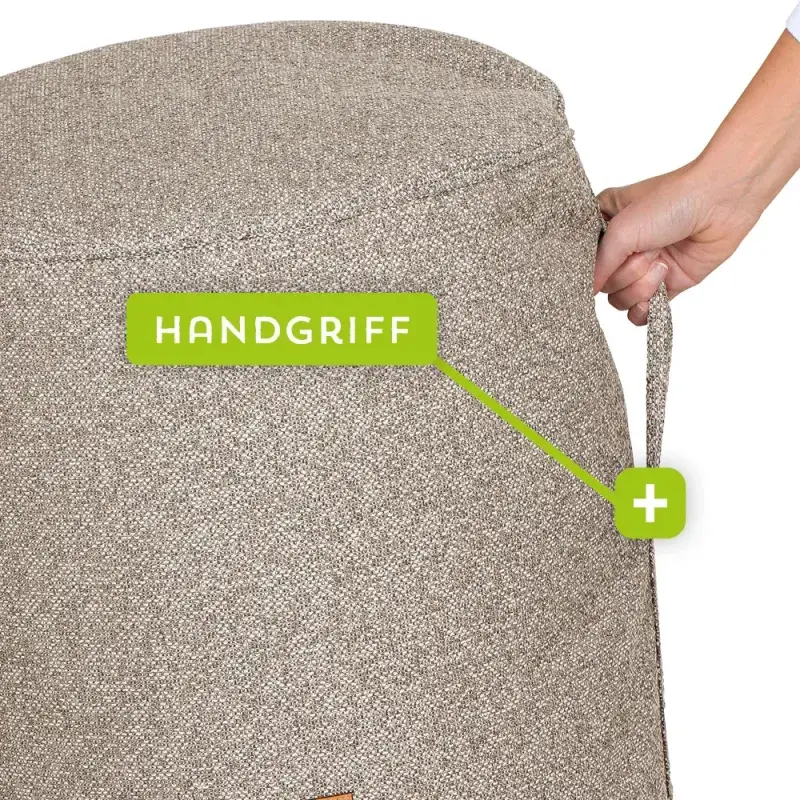 Siena Garden FEEL.U Pouf Polypropylen deep sand 50% Rabatt für begrenzte Zeit