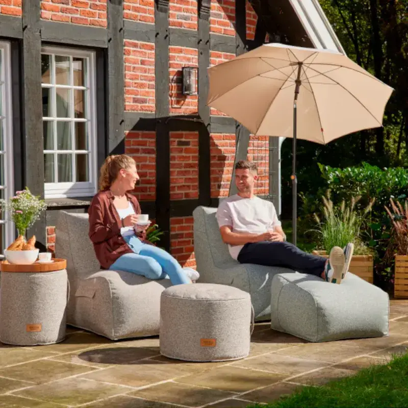 Siena Garden FEEL.U Pouf Polypropylen deep sand 50% Rabatt für begrenzte Zeit