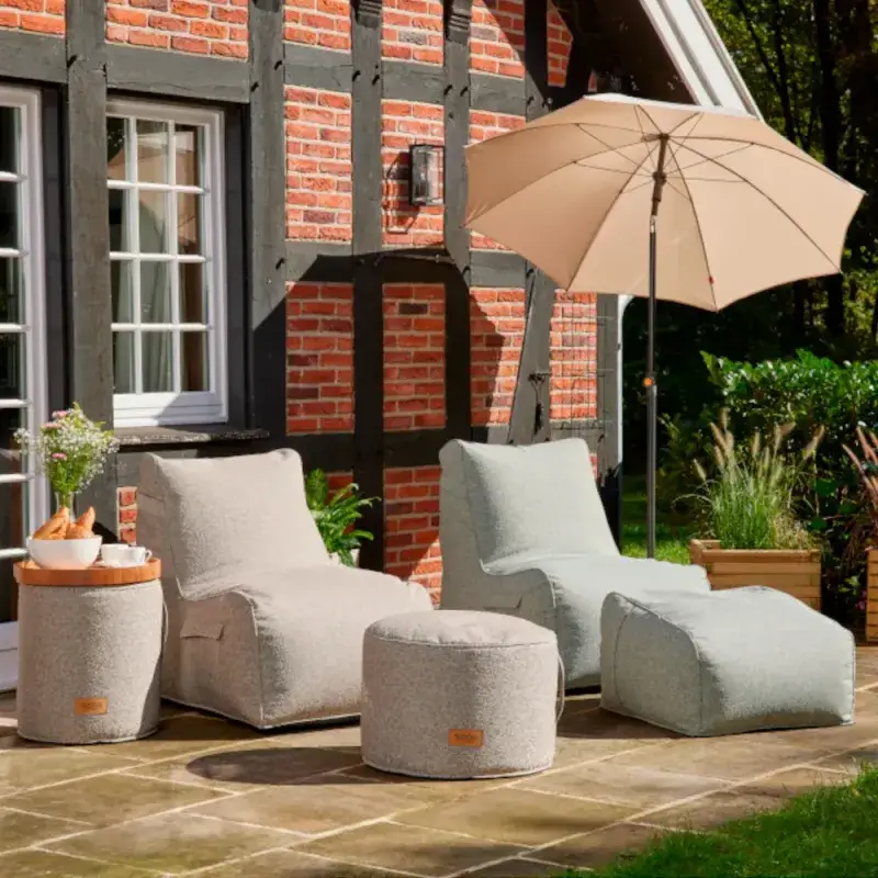 Siena Garden FEEL.U Pouf Polypropylen deep sand 50% Rabatt für begrenzte Zeit