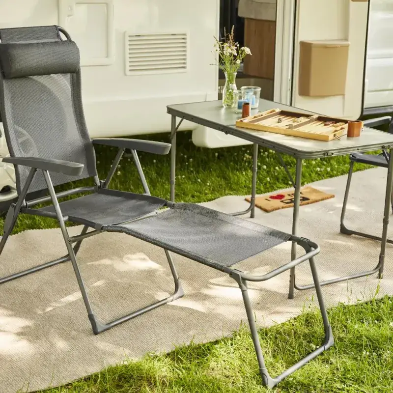 Siena Garden Comfort Campingstuhl Ranotex®-Gewebe anthrazit Outlet