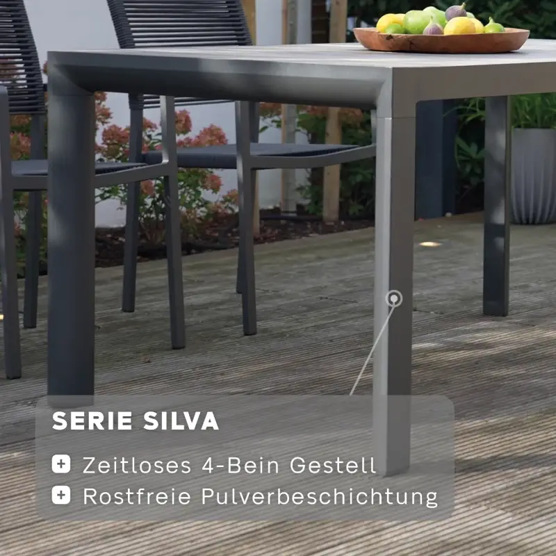 Siena Garden Silva Gartentisch HPL ferro Angebote