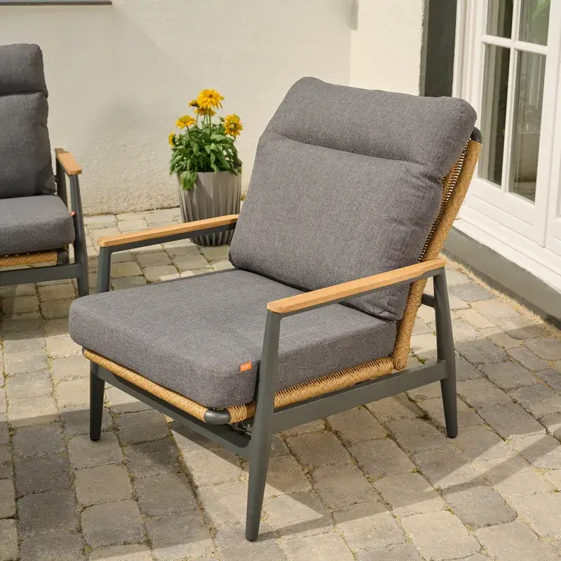 Siena Garden Loungeset 2x Roma Loungesessel + 3-Sitzer-Loungesofa Flash Sale