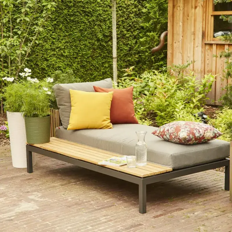 Siena Garden Alvida Recamiere rechts Ranotex®-Gewebe grau Exklusivangebot
