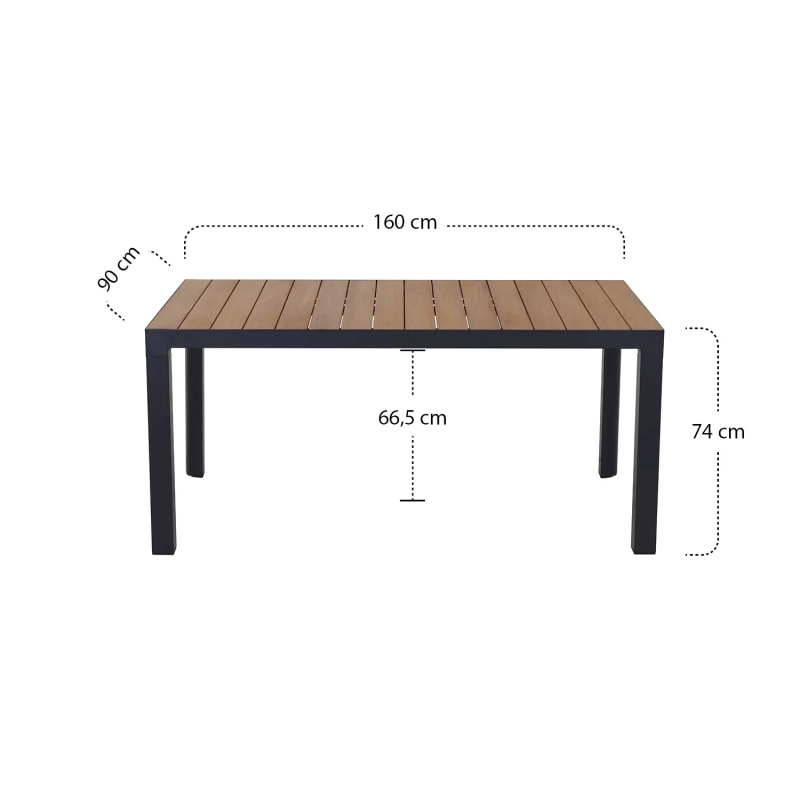 Siena Garden Silva Gartentisch Teakholz FSC® 100 % natur Cyber Monday