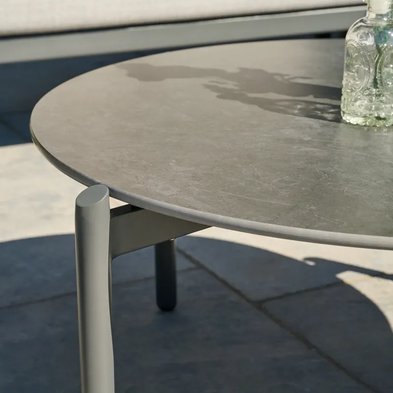 Siena Garden Roma Loungetisch gesinterter Stein dunkelgrau Osterangebot