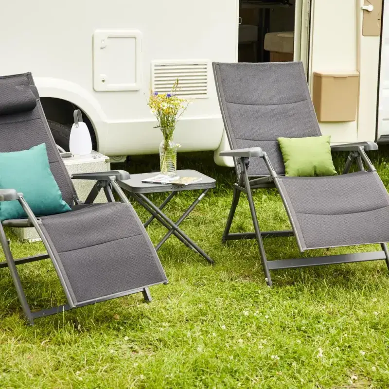 Siena Garden Premium Campingrelax AirMesh anthrazit Vatertagsangebot