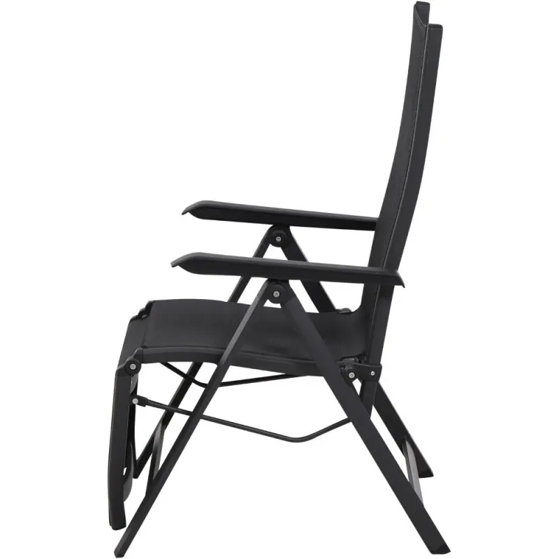 Siena Garden Tesoro Relaxsessel RANOTEX® schwarz-silber Lagerräumung