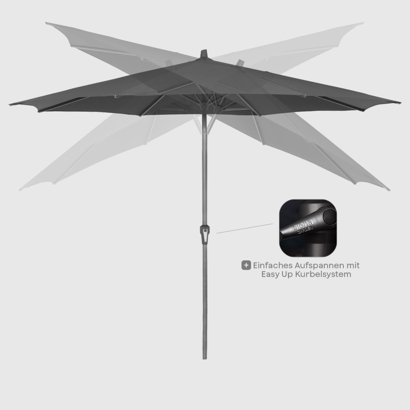 Siena Garden Avio Mittelstockschirm Ø 350 cm rund Letzter Tag