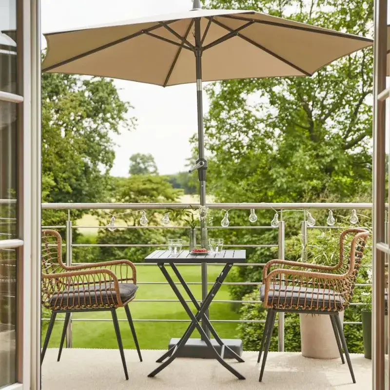 Siena Garden Avio Mittelstockschirm Ø 250 cm rund Bis zu 55% Rabatt