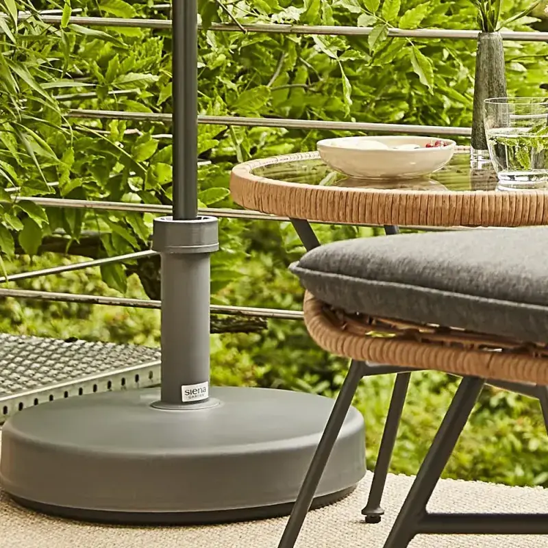 Siena Garden Schirmständer Kunststoff befüllbar 25 kg anthrazit Exklusivangebot