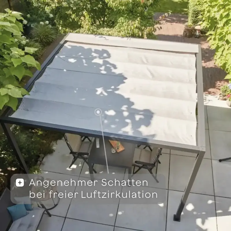 Siena Garden Schattenmanufaktur® Basis Libera matt anthrazit 3x3 m Blitzangebot