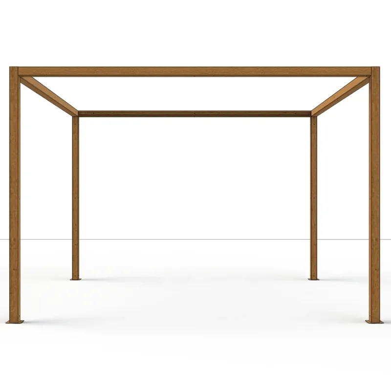 Siena Garden Schattenmanufaktur® Basis Libera Holzoptik 3x3 m Große Rabatte