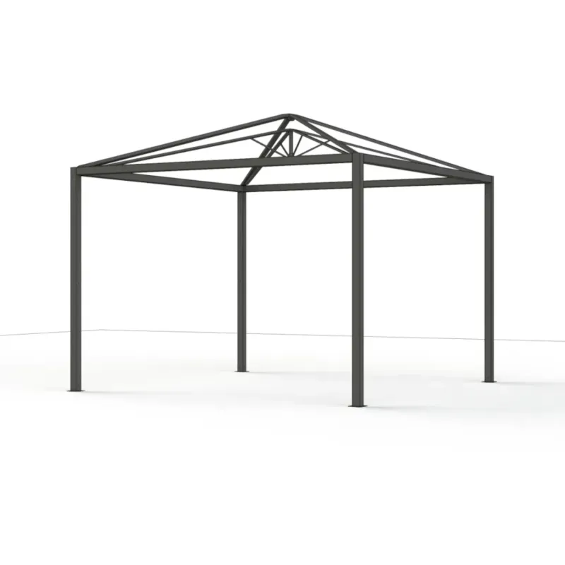 Siena Garden Schattenmanufaktur® Basis-Set Comuna matt anthrazit 3x6 m Räumungsverkauf