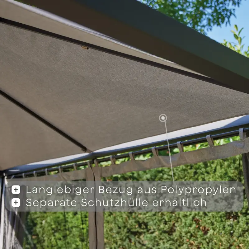Siena Garden Schattenmanufaktur® Basis Comuna matt anthrazit 3x3 m Kauf eins, bekomm eins gratis