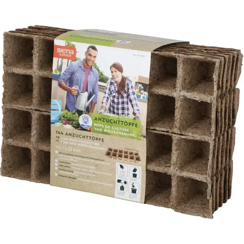 Siena Garden Anzuchttöpfe Ø 5cm quadratisch Blitzverkäufe
