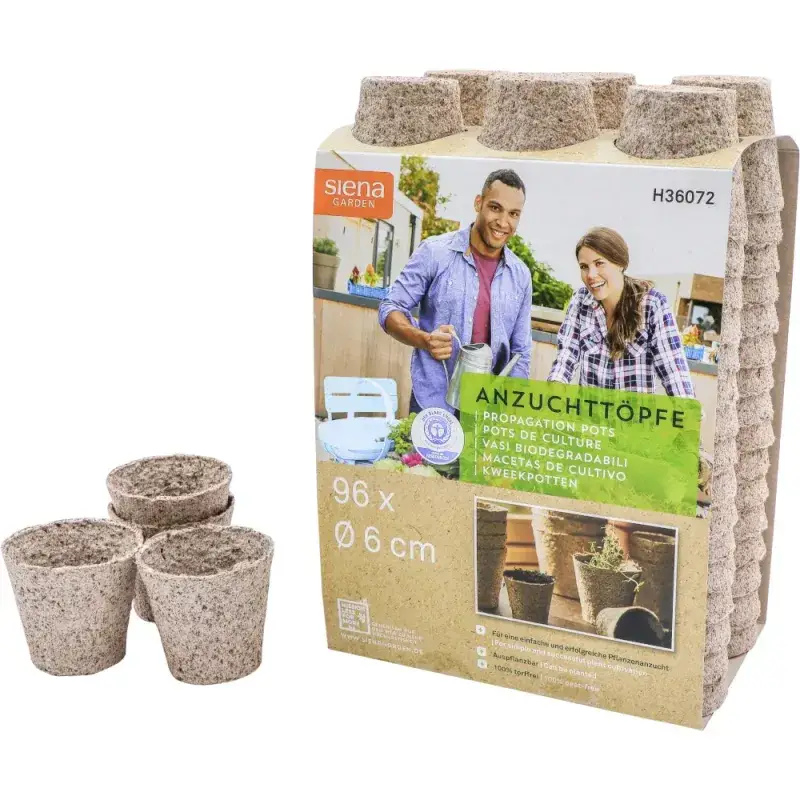 Siena Garden Anzuchttöpfe Ø 6cm rund Kostenloser Versand