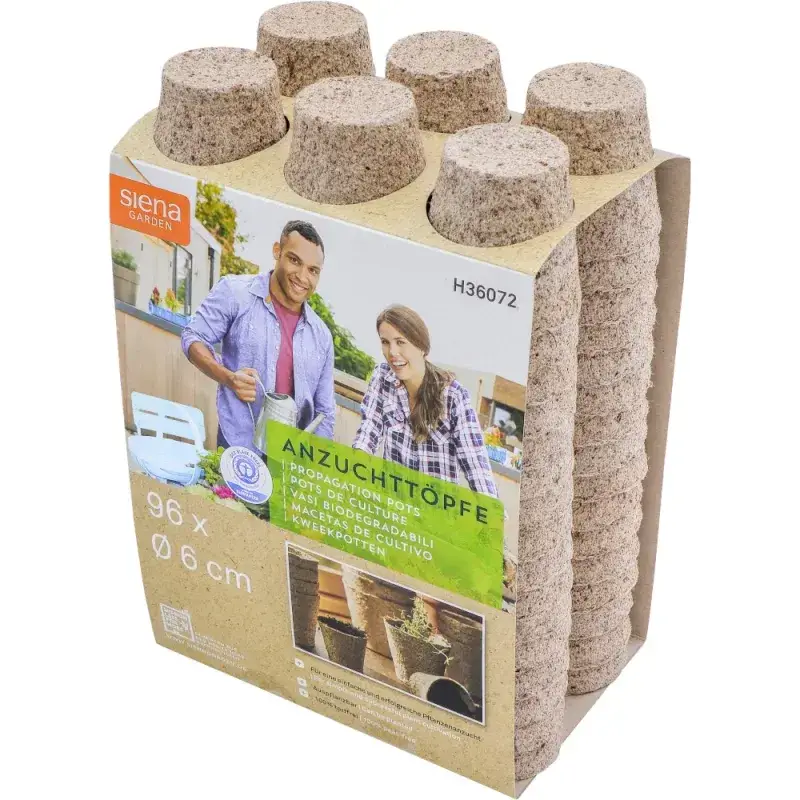 Siena Garden Anzuchttöpfe Ø 6cm rund Kostenloser Versand