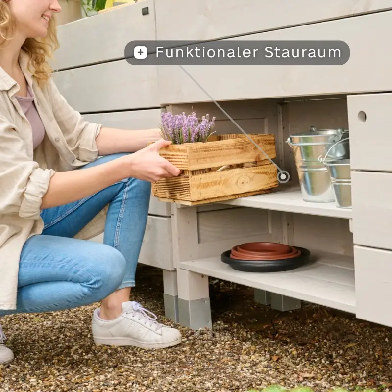 Siena Garden BEETBAR® smart³ Hochbeet Kiefernholz FSC® 100% grau Discount Store für neue Produkte