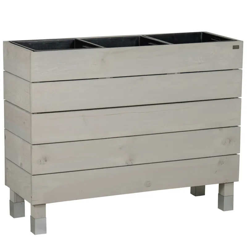 Siena Garden BEETBAR® smart¹ Hochbeet Kiefernholz FSC® 100% grau Nur noch ein Tag übrig