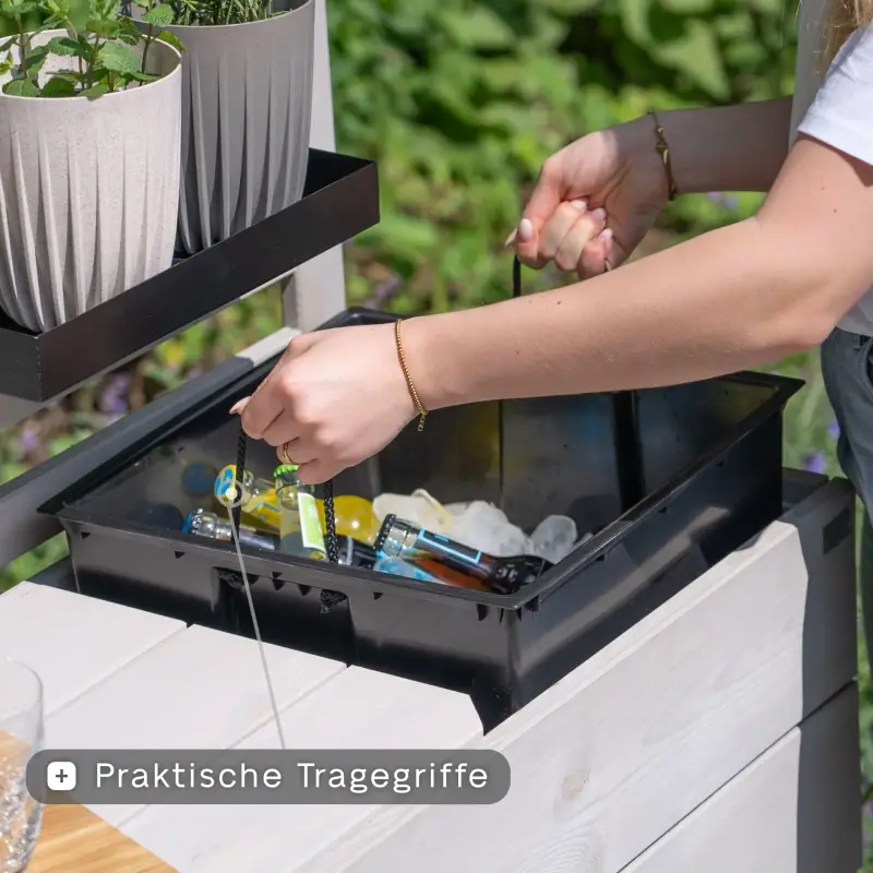 Siena Garden BEETBAR® smart¹ Hochbeet Kiefernholz FSC® 100% grau Nur noch ein Tag übrig
