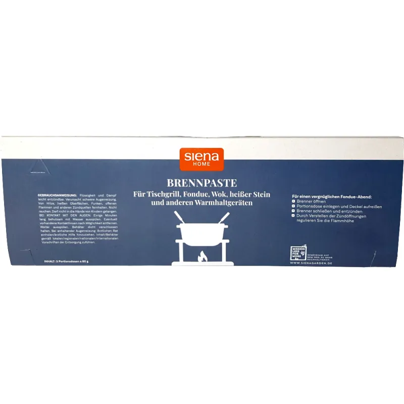 Siena Garden Brennpaste 3er-Set à 80 g Bis zu 60% Rabatt