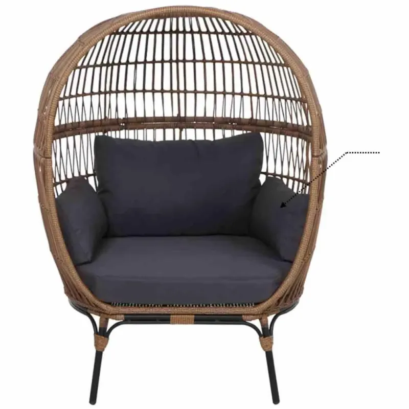 Siena Garden Armkissen dunkelgrau zu Salerno Nest 50% Rabatt für begrenzte Zeit