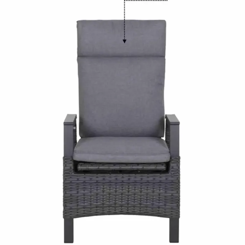 Siena Garden Auflage blau-grau zu Solea Dining Move Sessel night blue Fabrikverkauf