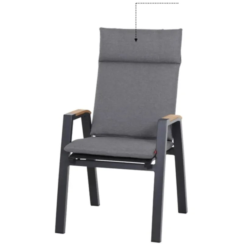Siena Garden Auflage grau zu Lindos Stapelsessel Begrenztes Angebot