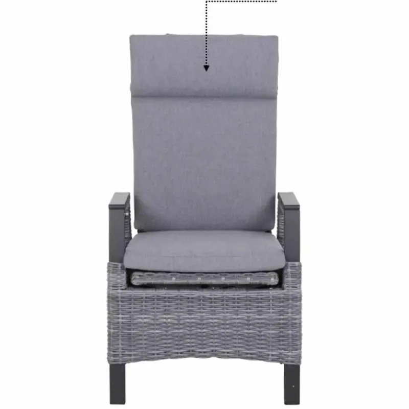 Siena Garden Auflage grau zu Solea Dining Move Sessel slate blue Preisnachlass
