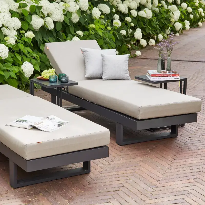 Siena Garden Avenia Loungesofa 3-Sitzer Aluminium matt anthrazit Sonderangebote