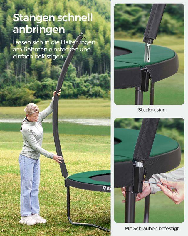 Songmics SONGMICS rundes Gartentrampolin mit Sicherheitsnetz Bestseller