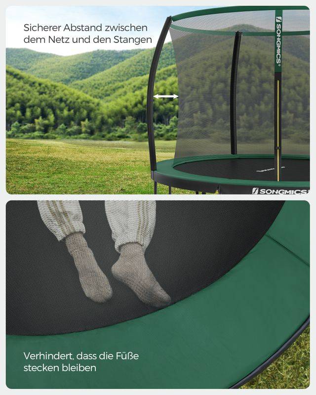 Songmics SONGMICS rundes Gartentrampolin mit Sicherheitsnetz Bestseller