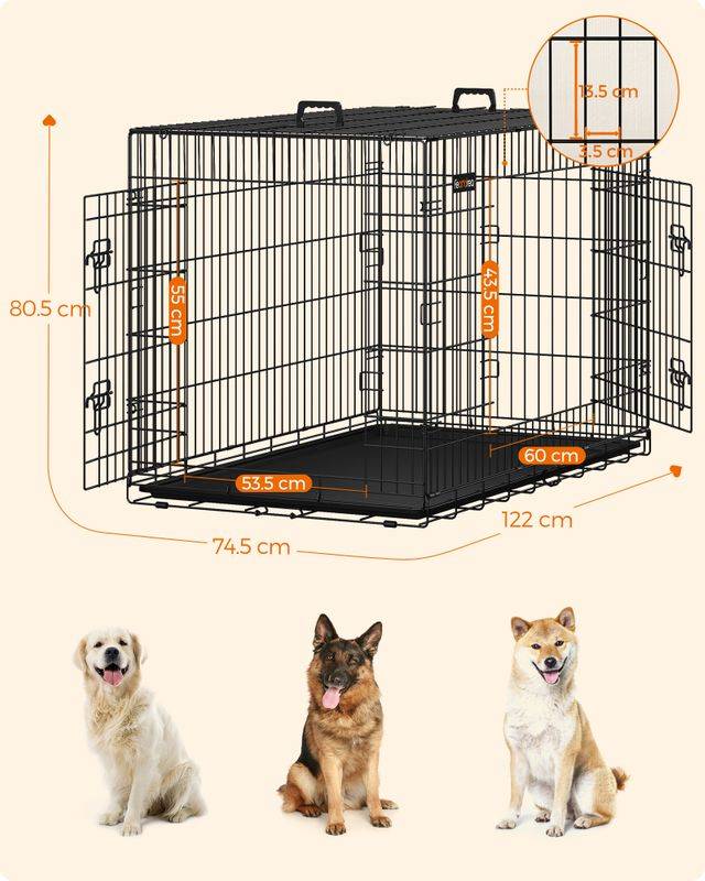 Songmics Feandrea Hundekäfig mit 2 Türen Sonderangebote