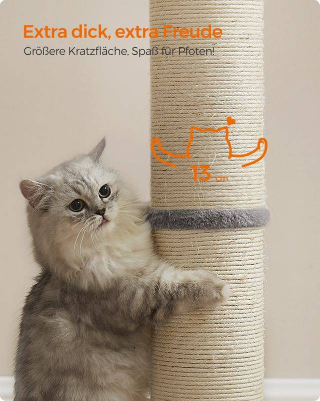 Songmics Feandrea Kratzbaum 85 cm hoch mit Glocke und Plüschball Bis zu 60% Rabatt