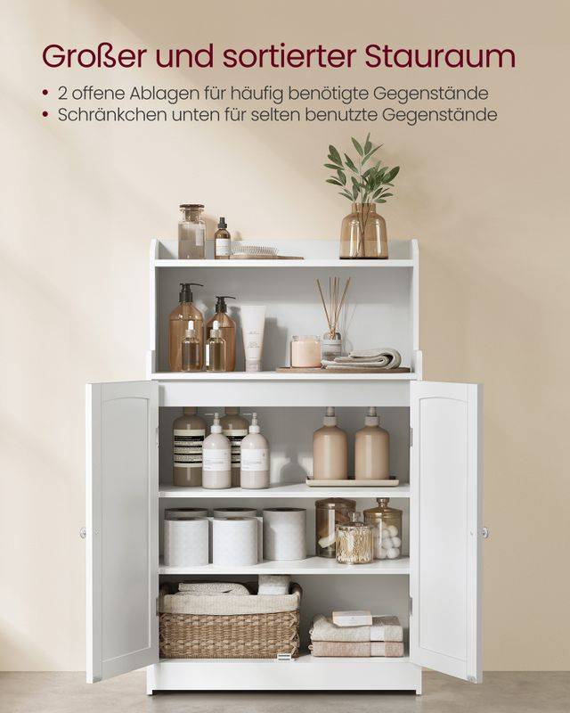 Songmics VASAGLE Badezimmerschrank mit 2 Türen und Eingeböden Sonderangebot der Fabrik