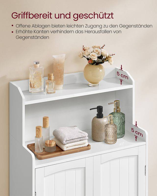 Songmics VASAGLE Badezimmerschrank mit 2 Türen und Eingeböden Sonderangebot der Fabrik