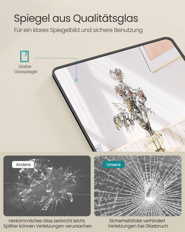 Songmics SONGMICS Ganzkörperspiegel 120 x 40 cm rechteckig Blitzverkäufe