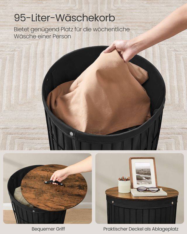 Songmics SONGMICS Wäschekorb mit Deckel große Kapazität Fabrik Onlineshop