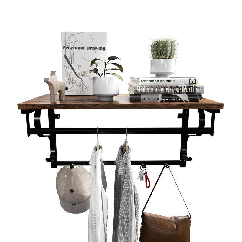 Songmics VASAGLE Industrie-Design Wandgarderobe Großer Ausverkauf