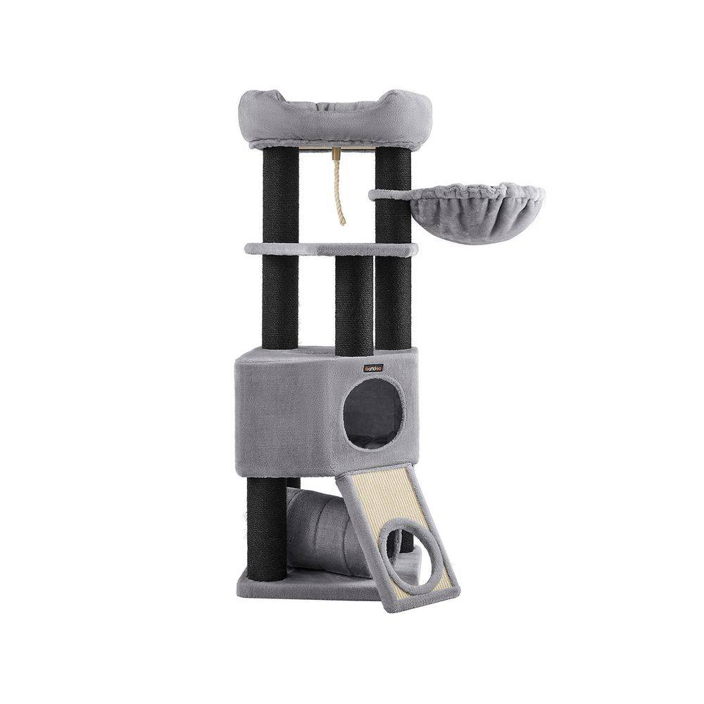 Songmics Feandrea Kratzbaum dicke Stämme 141 cm Grau