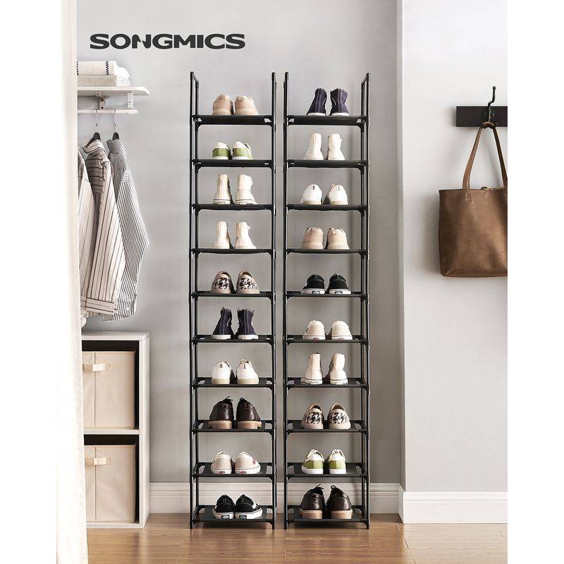 Songmics SONGMICS Schuhregal mit 10 Ebenen 33 x 33 x 173 cm Lagerräumung