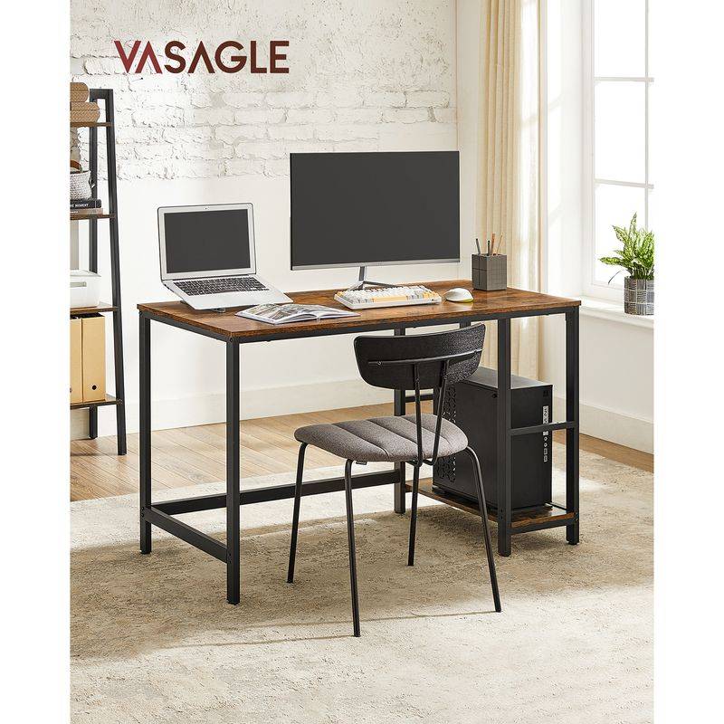 Songmics VASAGLE Bürotisch mit 2 Regalebenen Große Rabatte