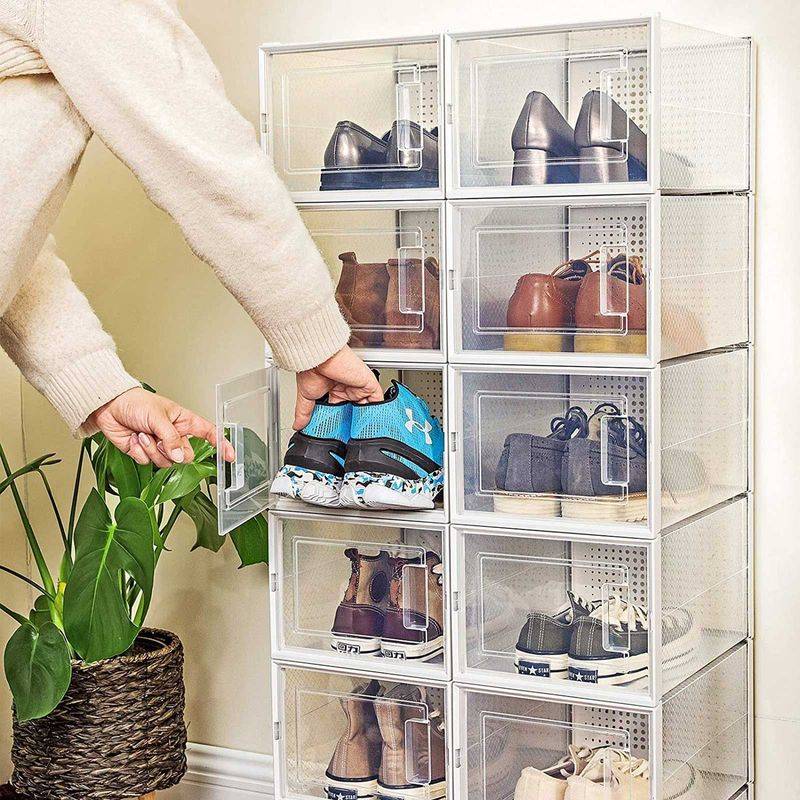 Songmics SONGMICS 18er-Set faltbare Schuhboxen Letzte 3 Tage