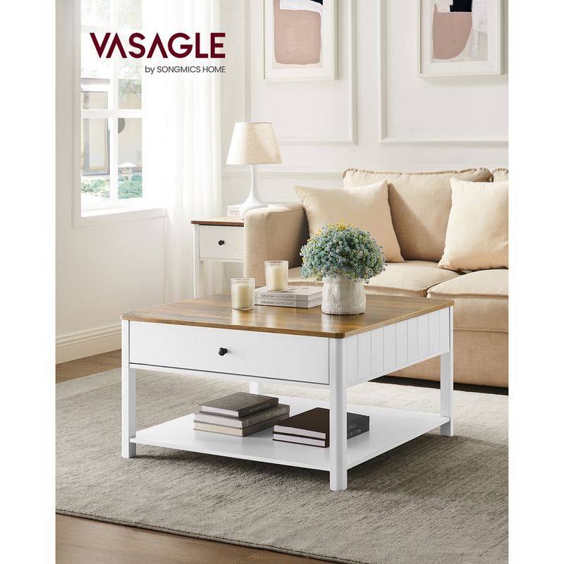 Songmics VASAGLE Couchtisch mit 2 Schubladen Bis zu 55% Rabatt