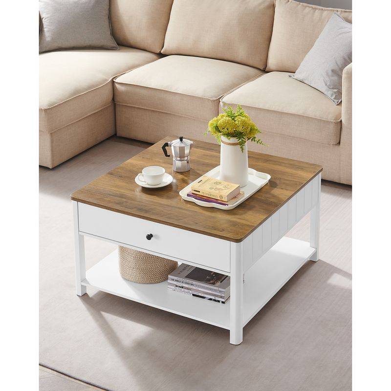 Songmics VASAGLE Couchtisch mit 2 Schubladen Bis zu 55% Rabatt