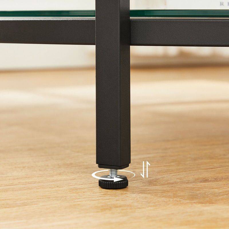 Songmics VASAGLE Couchtisch mit 2 Ablagen für Wohnzimmer Nur noch ein Tag übrig