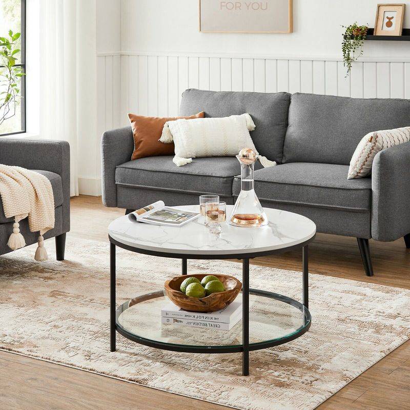 Songmics VASAGLE Couchtisch mit 2 Ablagen für Wohnzimmer Nur noch ein Tag übrig