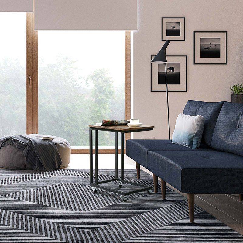 Songmics VASAGLE Industrie-Design Serviertisch auf Rollen Fabrikverkauf
