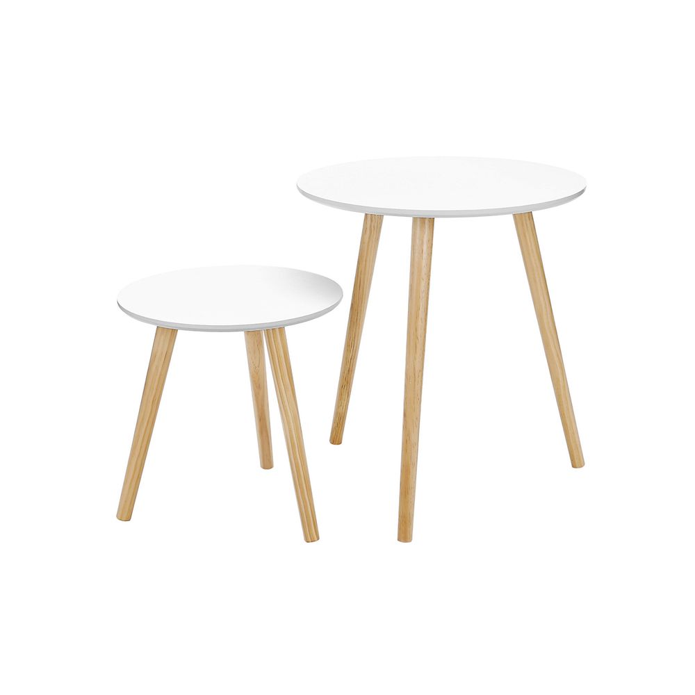 Songmics SONGMICS 2er-Set skandinavische Couchtische