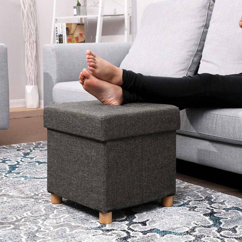 Songmics SONGMICS Sitzhocker mit Deckel und Stauraum Flash Sale